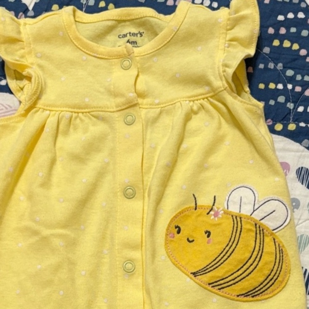 Bee Baby Girl Romper